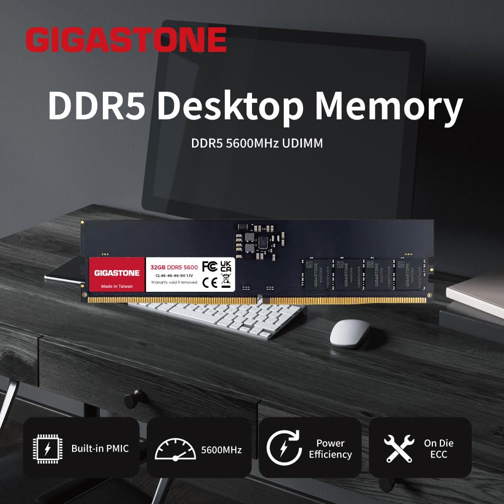 Amazon.co.jp: 【メモリ DDR5】GIGASTONE 32GBx4枚 (128GB Kit) DDR5